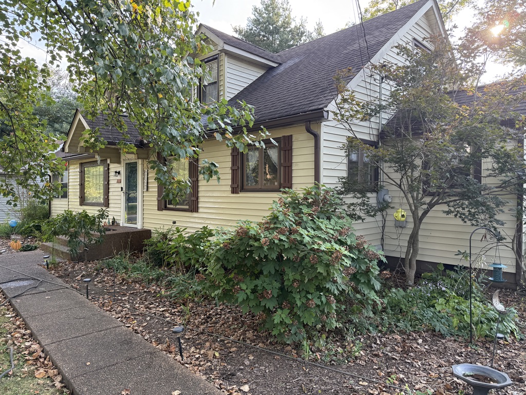 Before - Before and after soft washing house exterior in Donelson TN